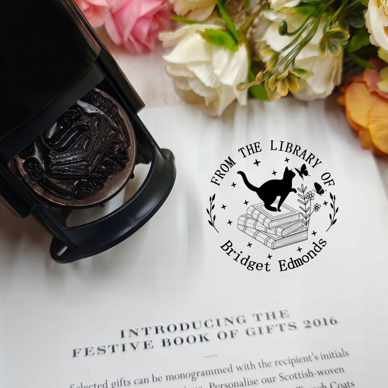 Personalized Book Stamp, Custom Library Stamp, From the Library Of ...