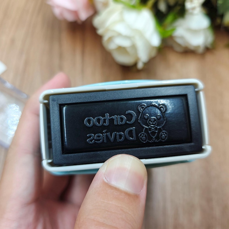 Sellos personalizados para ropa, sellos de tela personalizados, impermeables, sellos con nombre, sellos de tela, sellos con logotipo, sellos para guarderías y uniformes escolares. imagen 3