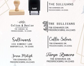 Aangepaste retouradresstempel, zelfinktende retouradresstempel, gepersonaliseerde adresstempel, stempel huwelijksuitnodiging, housewarmingcadeau