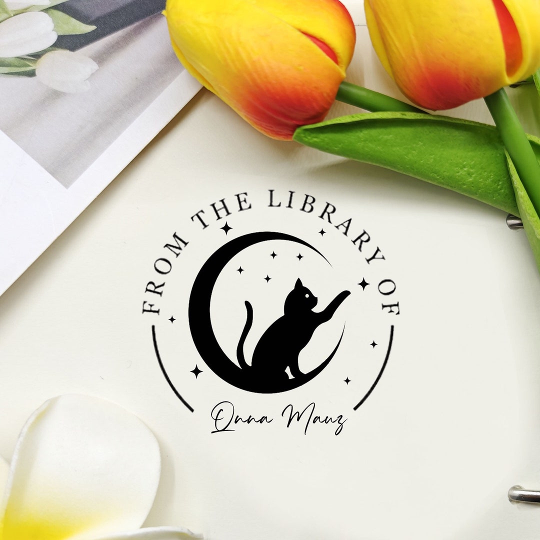 PERSONALIZED BOOK STAMP Self Inking Library Stamp Custom - Norway