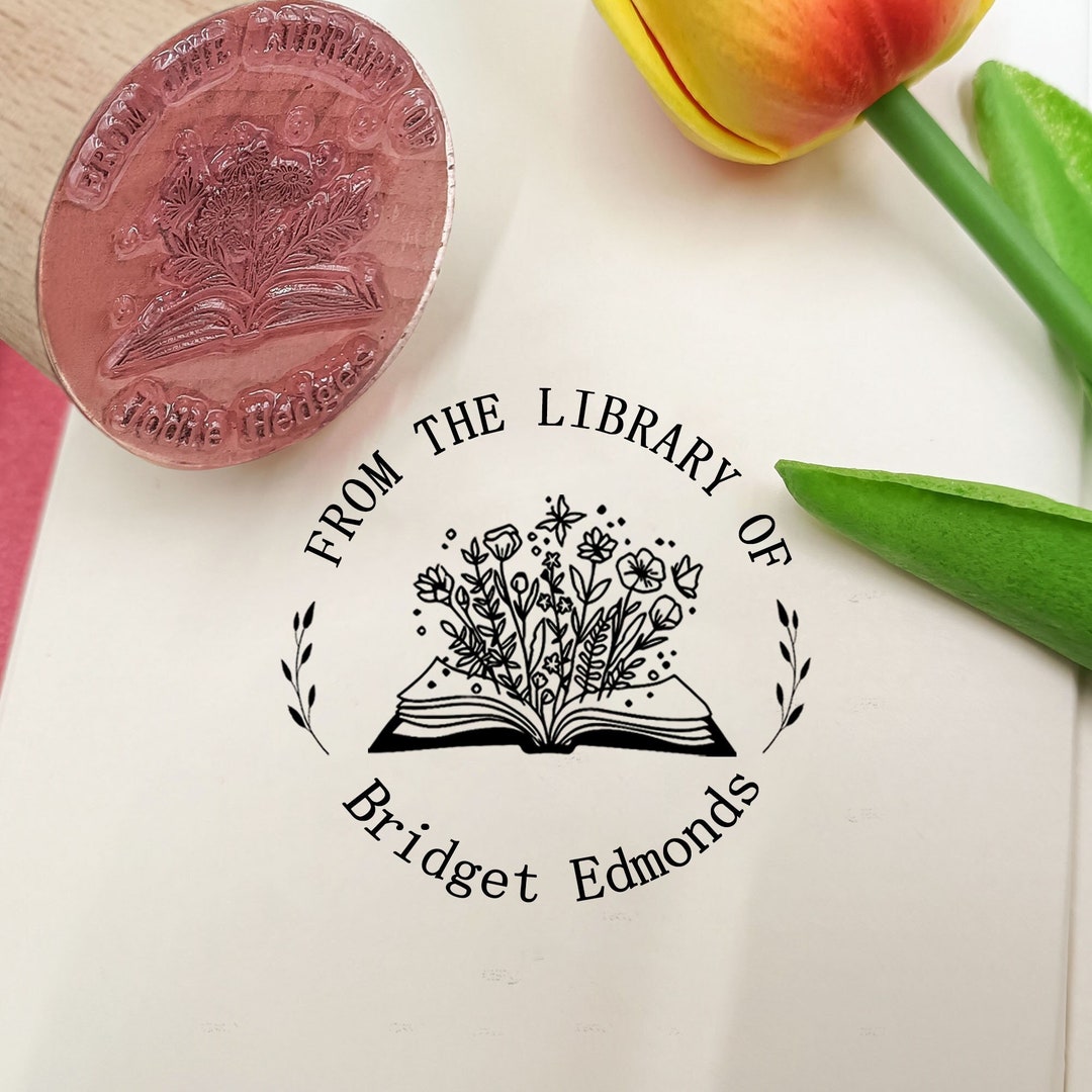 From the Library Of,personalized BOOK Stamp,custom Library Stamp,from