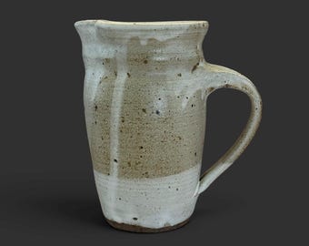 Vintage Studio Pottery Creamer Pitcher Speckled Glaze Signed Artisan