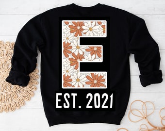 Personalised Est. Jumper - custom printed toddler Initial Jumper