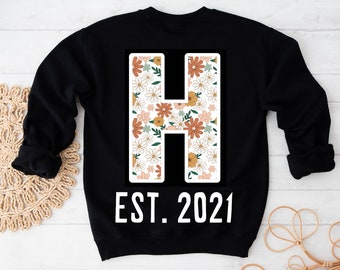 Personalised Est. Jumper - custom printed kids Initial Jumper