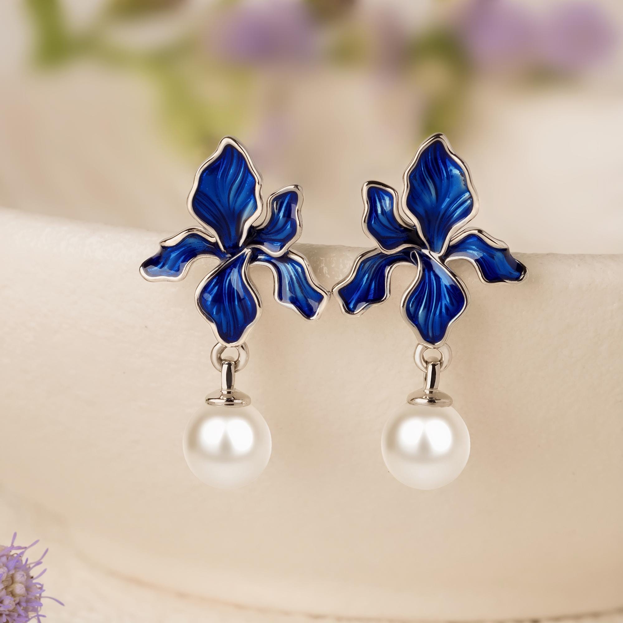 Iris Earrings - Etsy