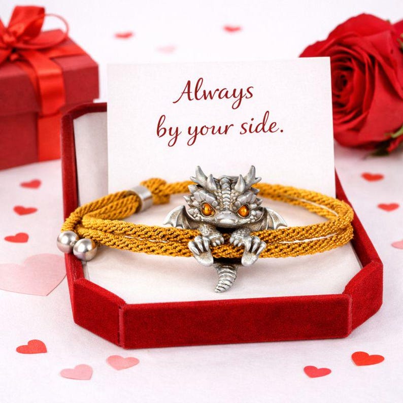 Grumpy Dragon Bracelet Sterling Silver,purple Gemstone Fantasy Jewelry ...