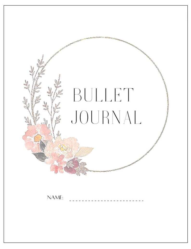 Printable Bullet Journal - Etsy New Zealand