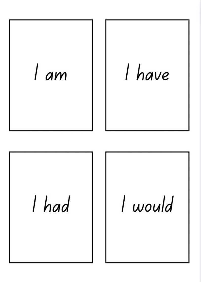 Printable Contractions Flashcards - Etsy