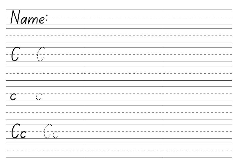 Traceable Handwriting Sheets - Etsy
