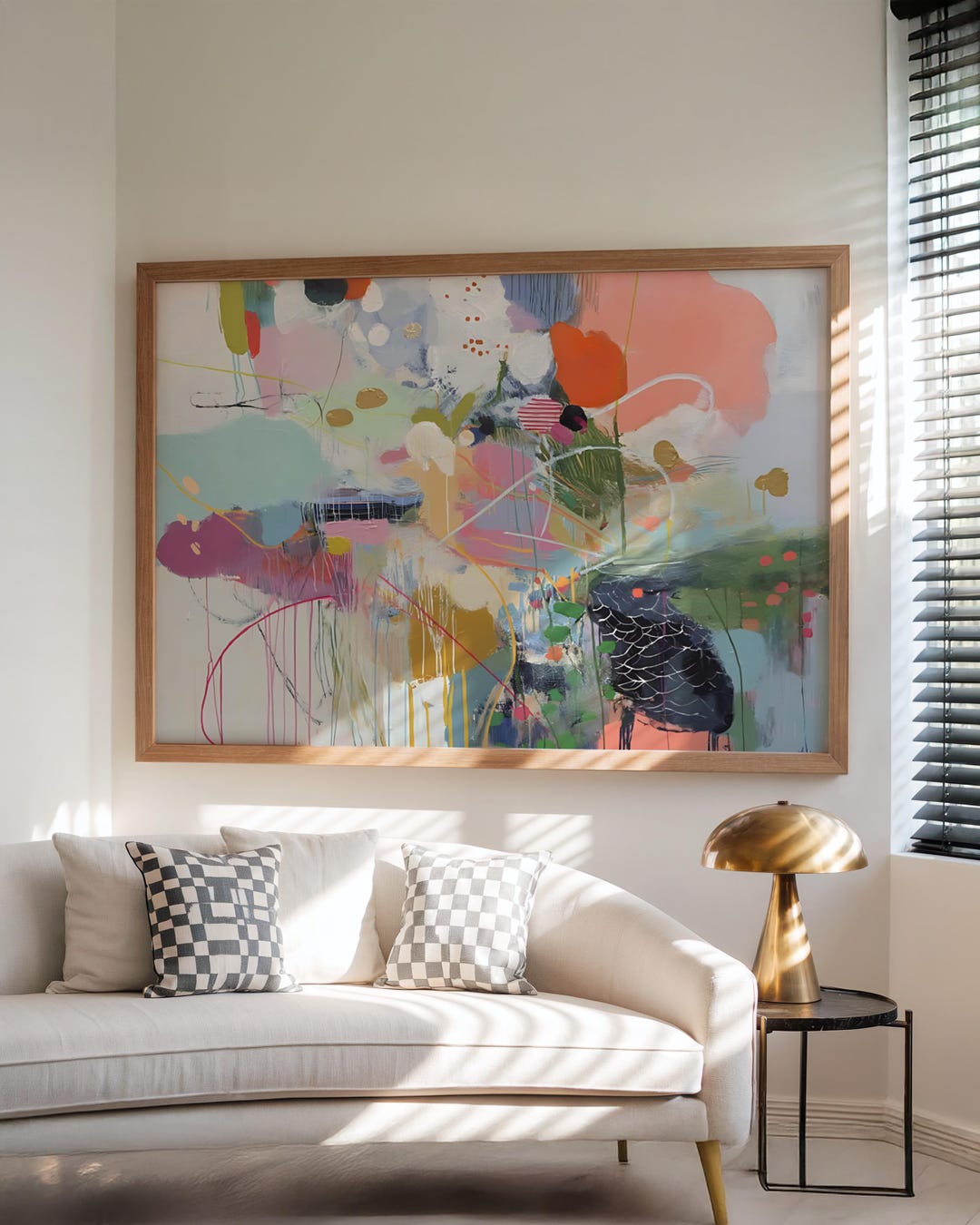 Abstract Print Colorful Abstract Art Print: Large Modern Wall Decor (digital Download ...