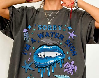 Water Sign Zodiac Shirt for Women, Cancer Scorpio Pisces Astrology Tee, Ocean Aesthetic Horoscope Gift, Zodiac Graphic Top