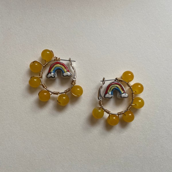 Sunshine & Rainbow Hoops