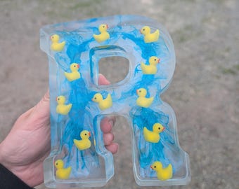 Rubber Ducky Large Resin Letter