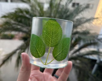 Handmade Leaf Toothbrush Holder Cup