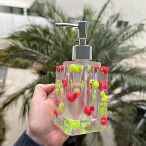 Christmas Rubber Ducky Soap Dispenser