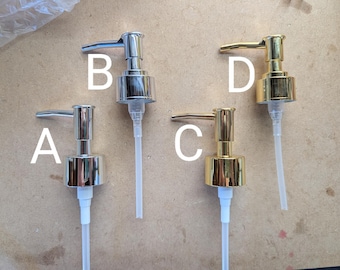 Reemplazo de bomba para dispensador de jabón líquido: Plateado y dorado