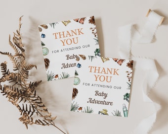 National Park Thank you Tag, Boy Baby Shower Thank you Tags, Thank you for Coming Baby Shower Tag, Favor Tags, Printable Tags np1