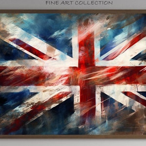 Union Jack Art Print: Expressionist British Flag Painting (Digital Download)