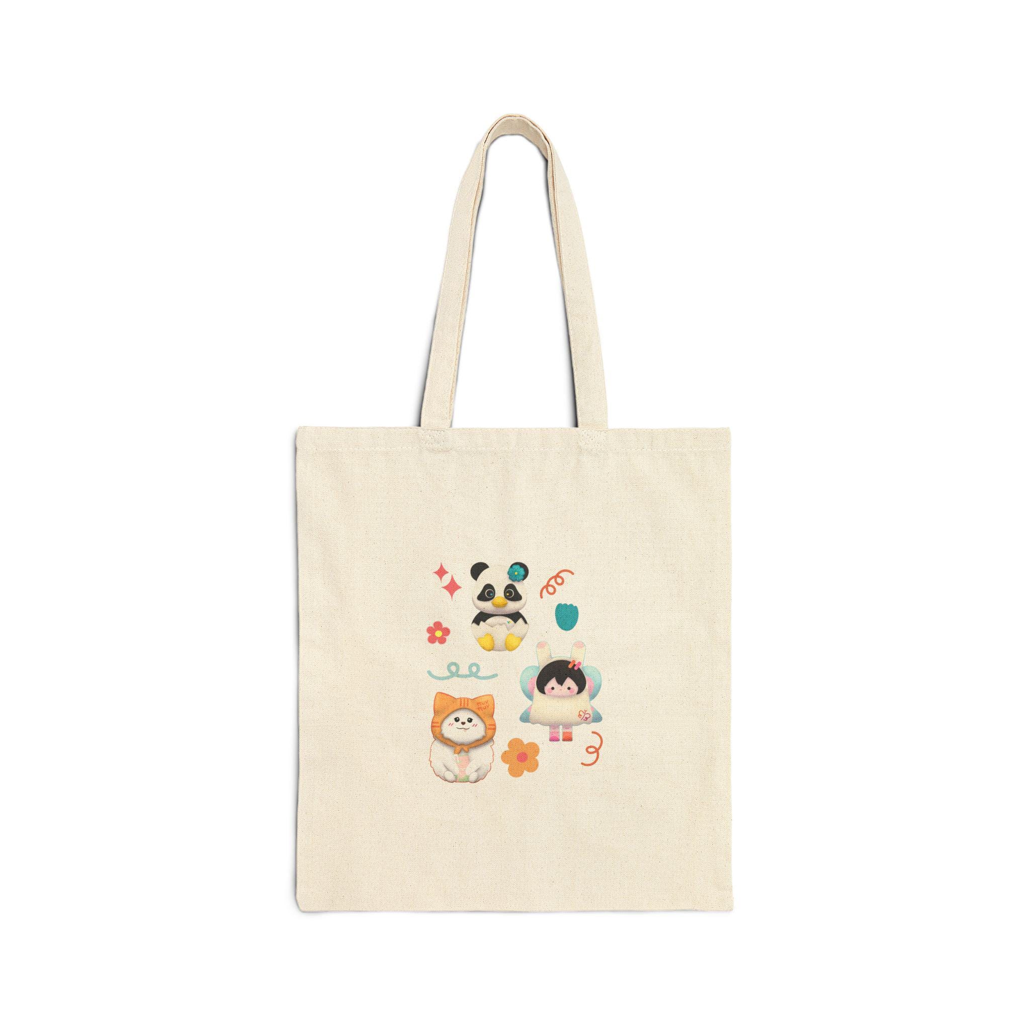 GMMTV EmiBonnie ANYポーチ GMMTV GL Mascots Cotton Tote Bag: Milklove, Namtanfilm, Emibonnie