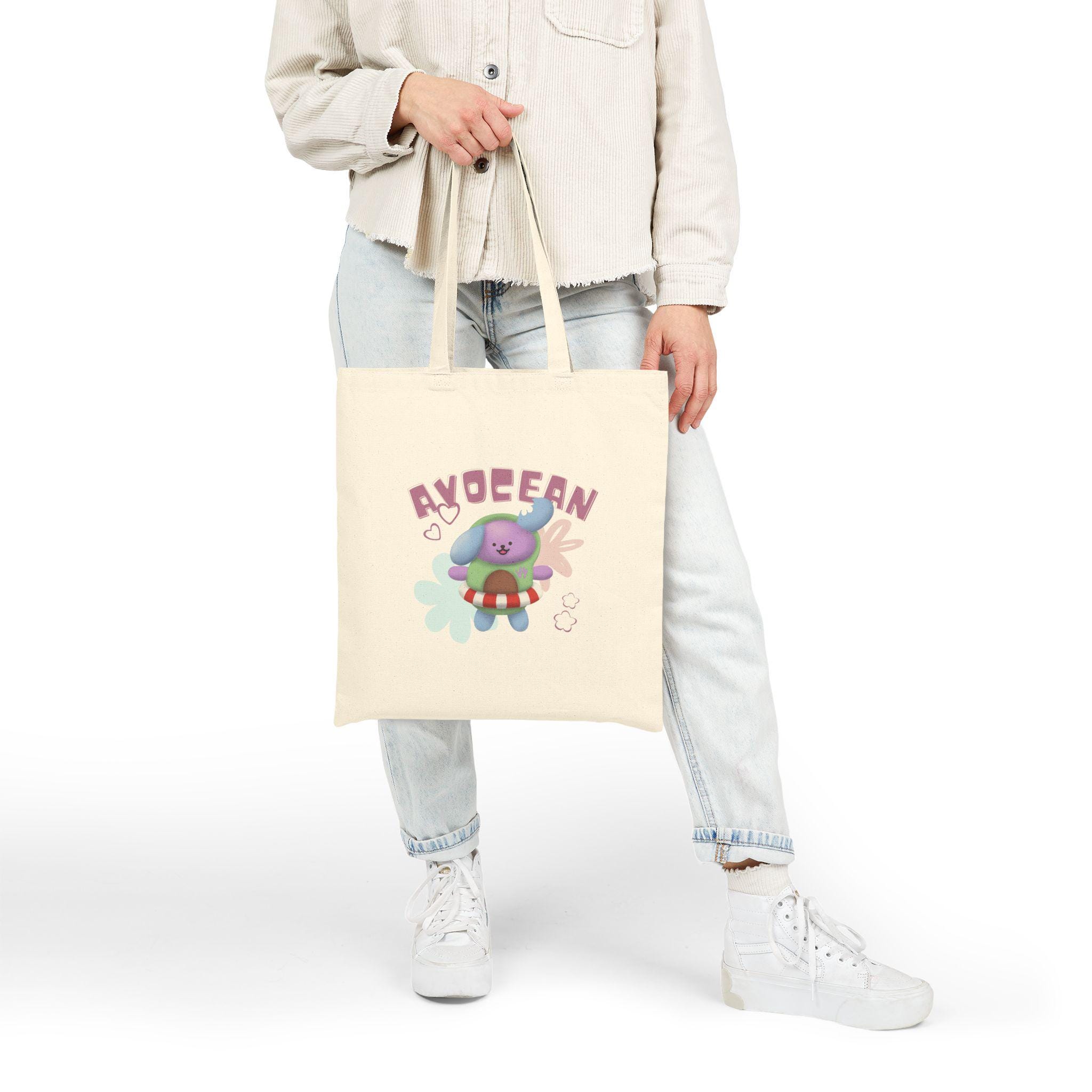 Avocean Tote Bag: GMMTV Mascot, Jimmysea Thai BL Actors Fan Merch