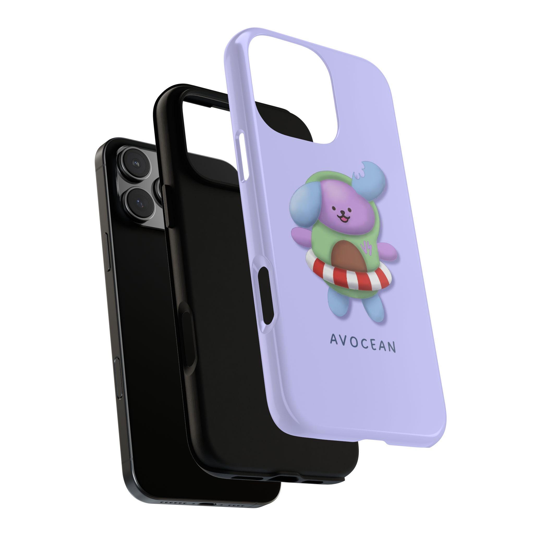 Avocean Mascot Phone Case: Jimmysea GMMTV Thai BL Actors, Clear