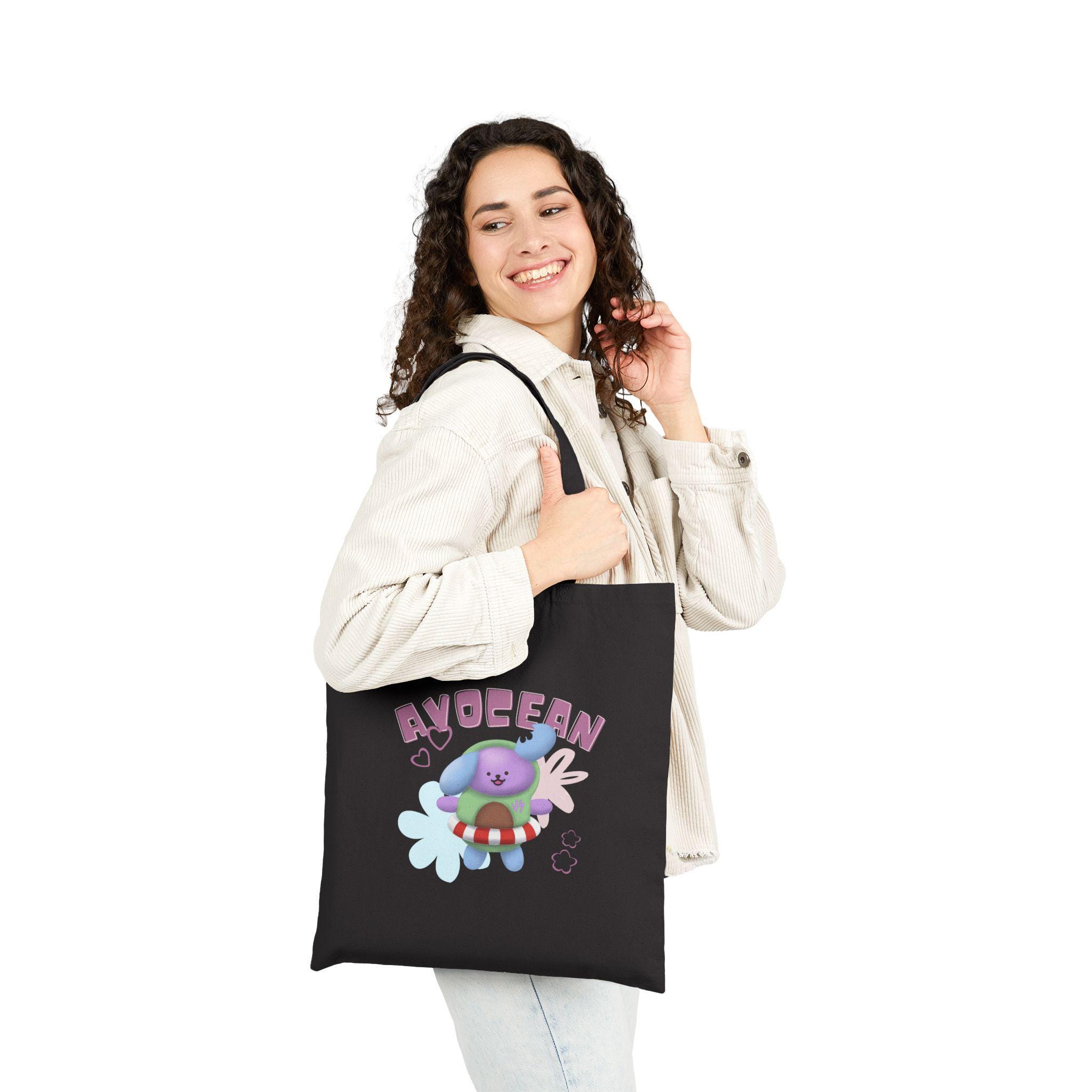 AVOCEAN　huggy bag gmmtv　Jimmysea Avocean Tote Bag: GMMTV Mascot, Jimmysea Thai BL Actors Fan Merch