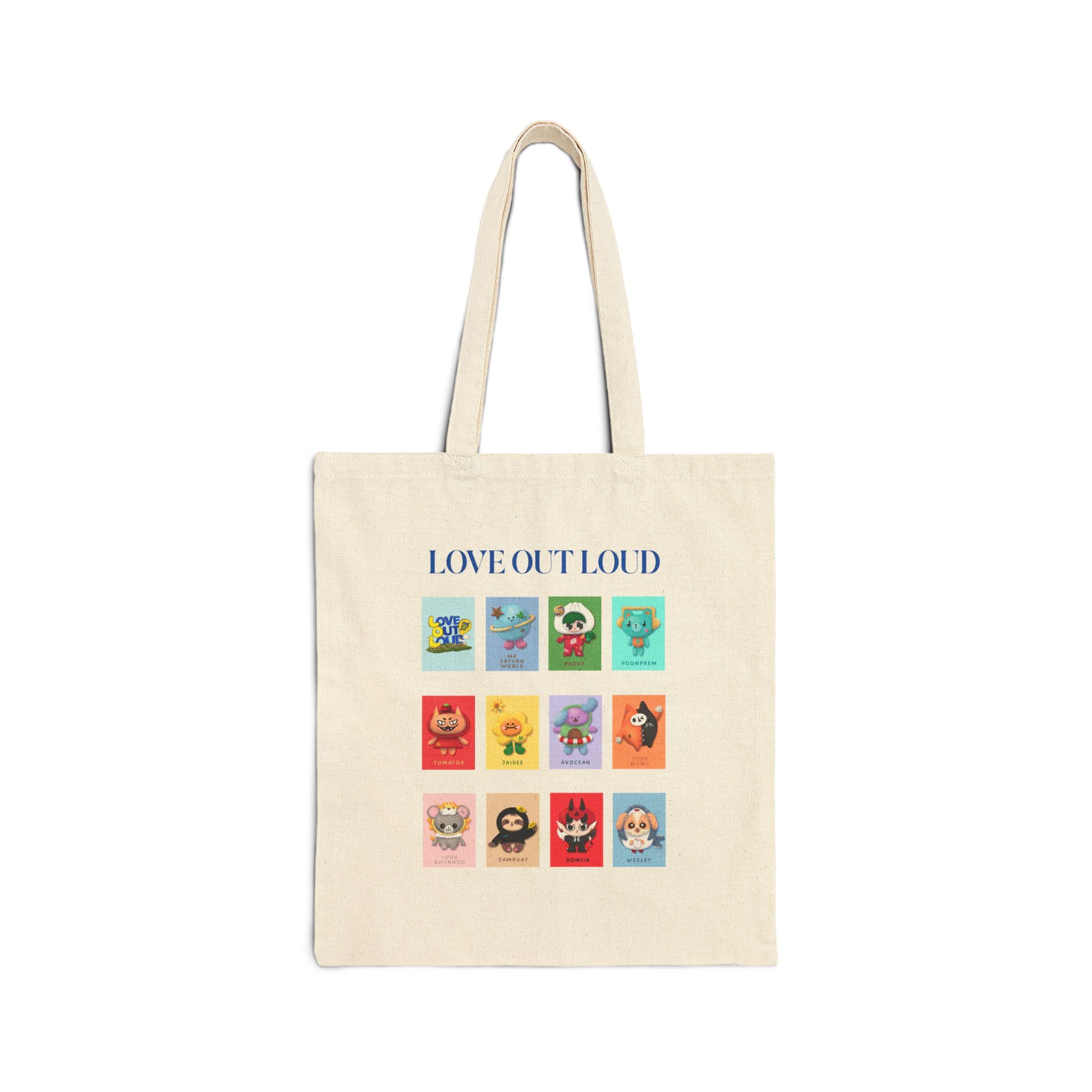 GMMTV LOL Fanfest 2025 Tote Bag: Thai BL Mascots Cotton Canvas - Etsy