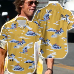 Tyler Durden Hawaiian Shirt, Brad Pitt FIGHT CLUB Hawaiian Shirt