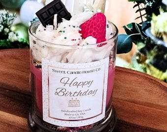 Happy Birthday Candle, Cake candle, Dessert Candle, candle gift, Birthday Candle, birthday cake candle, sweet candles, Valentine Candle