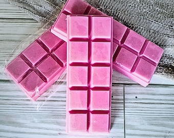 Raspberry Vanilla wax melts, soy wax melts, natural soy wax, strong wax melts, snap bar, melts for warmer, dessert wax melts, home fragrance