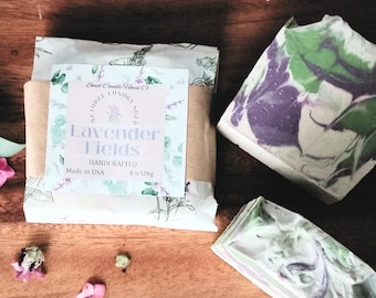 Lavender Soap, Flower Soap, Vegan Soap, Organic, soap, All Natural soap, Homemade soap, Natural Soap, palm free, artisan soap, Handmade soap