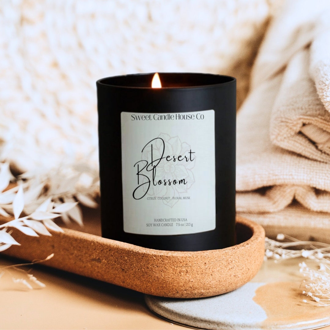 Cactus Candle, Spring Candle, Summer Candle, Succulent Candle, Floral ...