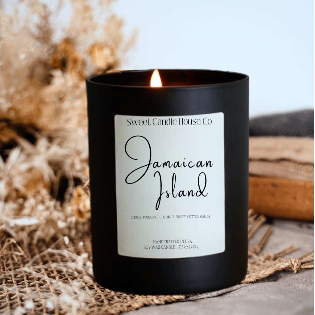 Jamaican Island Fruity Candle Coconut Candle Summer Candle Etsy
