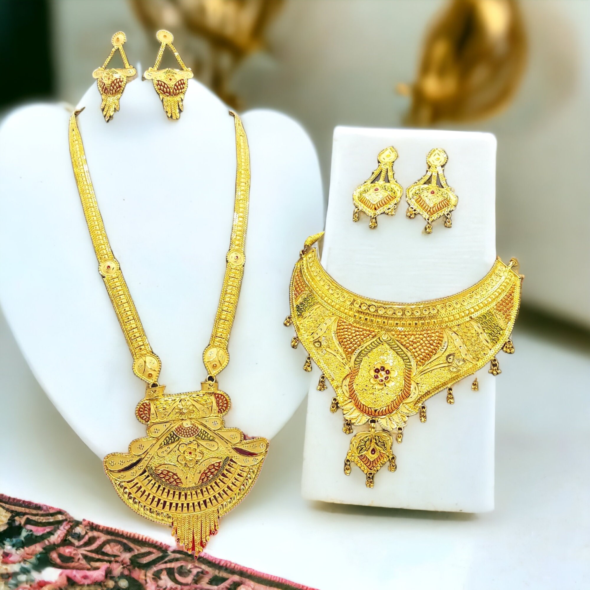 Elevate Your Elegance with Our Necklace Combo Set with earrings
