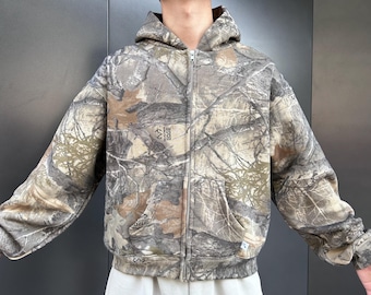 Akimbo Zip up Hoodie - Real Tree Camo - Etsy