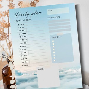 Daily Planner | Editable Digital Planner | Printable Planner