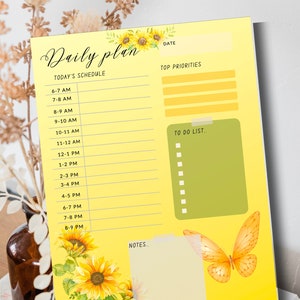 Daily Planner | Editable Digital Planner | Printable Planner