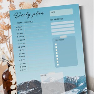 Daily Planner | Editable Digital Planner | Printable Planner
