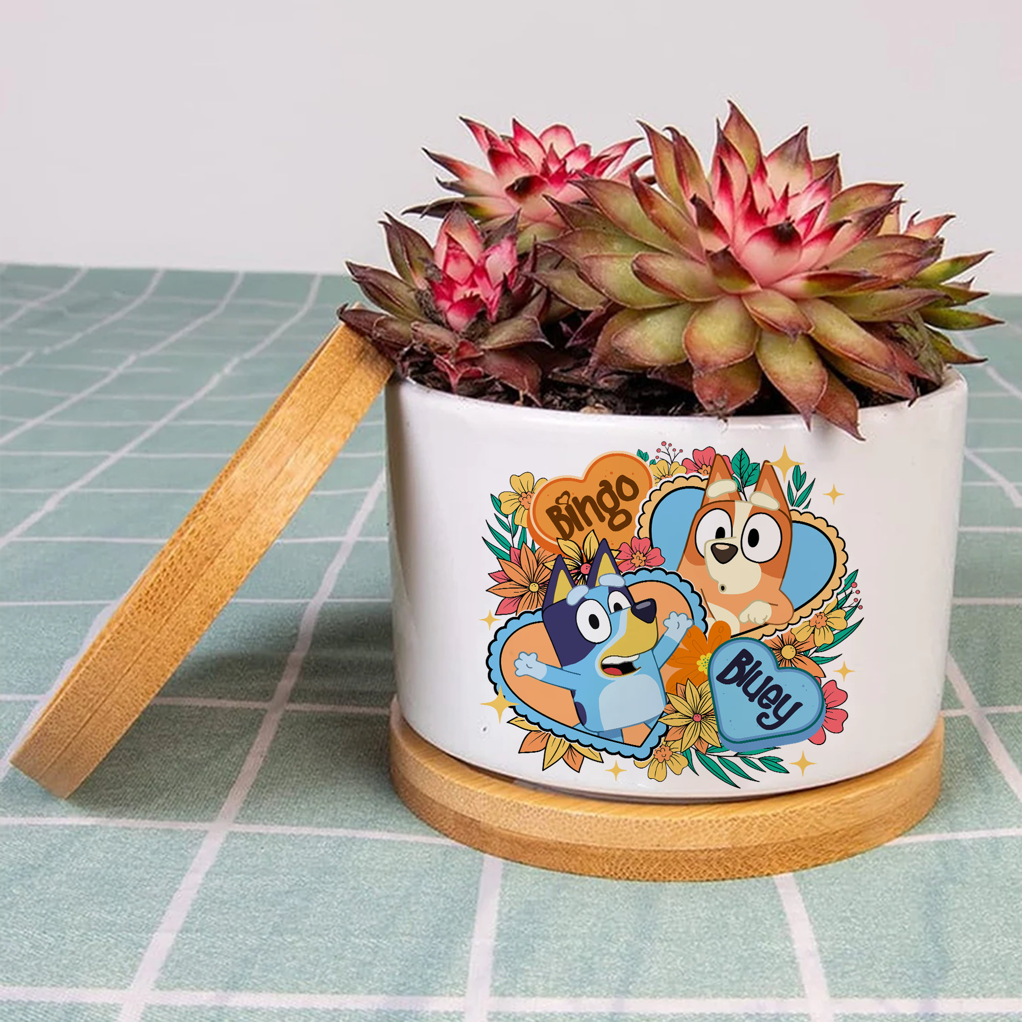Bluey and Bingo Planter Bluey and Bingo Plant Pot. Bluey Etsy Australia