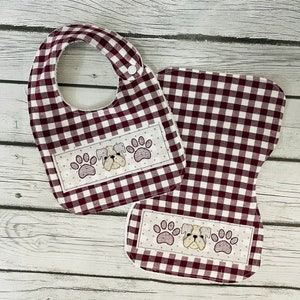 Bib and Burp cloth set