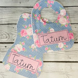 Bib and Burp cloth set