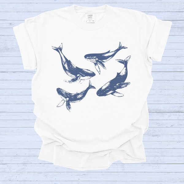 Vintage 90s Tattoo Sea Animal Tshirt, Retro Ocean Nature Shirt, Sealife, Ocean, Whale, Orca, Turtle, Dolphin Shirt, Unisex Relaxed Adult Tee