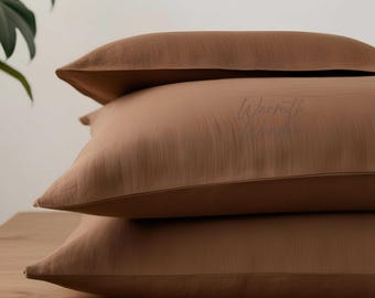 Handmade Duvet Cover Reversible Bombay Brown Cotton Fabric Double Sided Bedding Set - Available in All Sizes