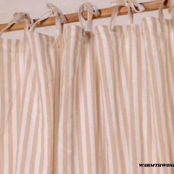 Linen Gauze Stripes Fabric Etsy UK