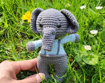 Amigurumi Cute Elephant Crochet Doll