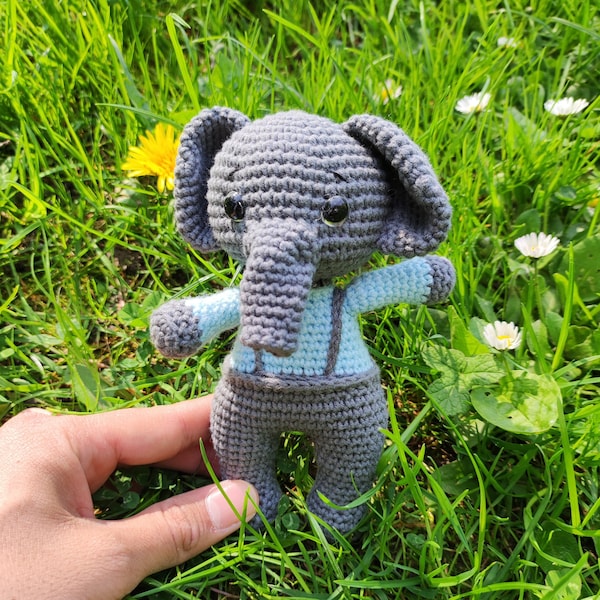 Amigurumi Cute Elephant Crochet Doll