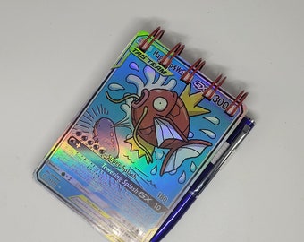 Small Magikarp & Walmer Pokemon Card Notepad with pen