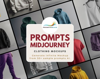 Midjourney Clothing Mockup Prompts – Instant Download (Digital Download)