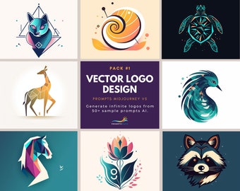 Professional Logo Prompts by Midjourney  – Instant Download – Digital Download