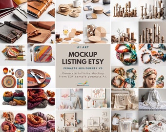 Midjourney Mockup Prompts for Etsy – Instant Digital Download